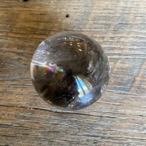 Smokey quartz crystal sphere